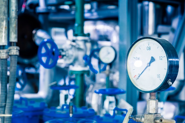 Impianto produttivo che utilizza gas.